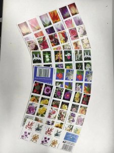 Flower style forever stamsp random style, 50 sheets total 1000 pcs