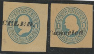 US W120s Cancelled Overprint Varieties.