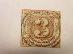 THURN and TAXIS Scott 12 USED Cat $110