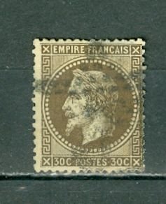 FRANCE 1867  NAPOLEON #34 USED