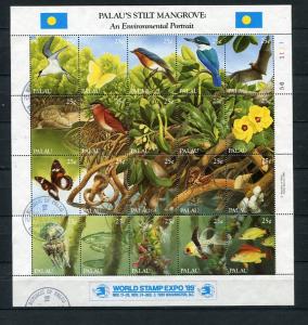 Palau Stilt Mangrove World Stamp Expo 89 Used Souvenir Sheet 6292