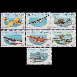 VIET NAM NORTH 1987 - Scott# 1794-800 Seaplanes Set of 7 NH
