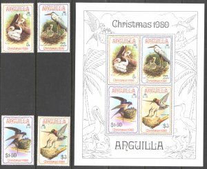 Anguilla Sc# 398-401a MNH 1980 Christmas