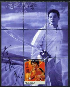 ANGOLA - 2000 - Bruce Lee - Perf Min Sheet - Mint Never Hinged - Private Issue