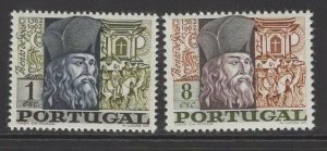 PORTUGAL SG1335/6 1968 BENTO DE GOES COMMEMORATION MNH