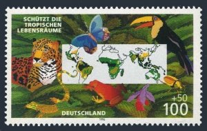 Germany B801, MNH. Michel 1867. Preservation of Tropical Habitats, 1996.