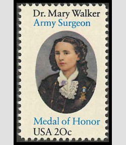 U.S.#2013 Dr Mary Walker 20c Single, MNH.