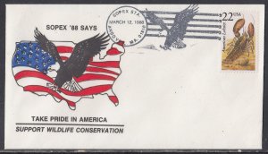 United States - SOPEX '88 Souvenir Cover #2