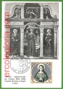 32665 - MONACO - MAXIMUM CARD - 1955 - religion-