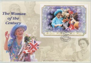 Isle of Man -  2000 Woman of the Century Miniature Sheet  on FDC