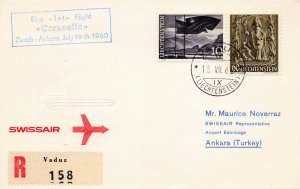 LIECHTENSTEIN   3 FLIGHT COVERS