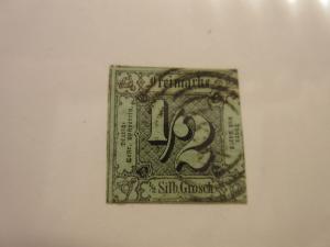German States THRUN and TAXIS  Scott  3  USED  Cat $40