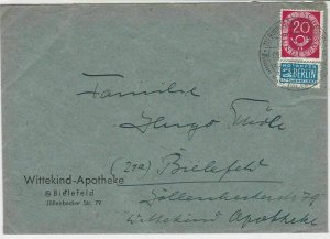 Germany 1951 Slogan Cancel Obligatory Tax Aid For Berlin Stamps Cover Ref 25786