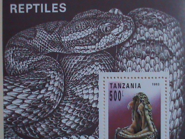 ​TANZANIA STAMP: 1993-SC#1135-COLORFUL REPTILES: MNH-S/S SHEET