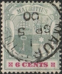 Mauritius, #103 Used From 1895-1904