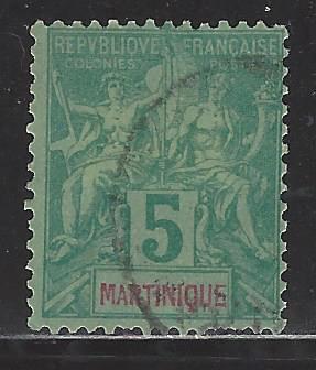 Martinique Scott # 36, used