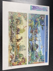 US FDC 3136 The World Of Dinosaurs Full Pane Of 15 Stamps Artmaster Cover