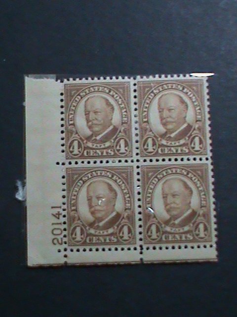 ​UNITED STATES-1930 SC#685-OVER 91 YEARS OLD- WILLIAM H. TUFT MNH-PLATE BLOCK