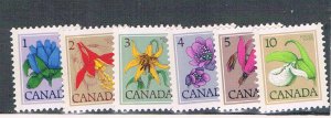 Canada 705-11 MNH Flowers 1977 (C0315)