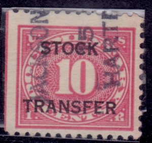 United States, 1918-22, Stock Transfer Tax, 10c, sc#RD5, used