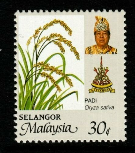 MALAYA SELANGOR SG182c 1994 30c AGRICULTURAL PRODUCTS PERF14X13¾ MNH 