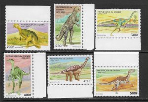 Guinea 1417-22 MNH Prehistoric Animals cpl. set , vf.  2022 CV $5.60