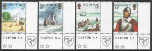 GB ISLE OF MAN 1986 AMERIPEX 86 Chicago Set Sc 308-311 MNH