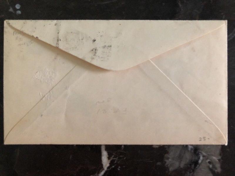 1930 Panama First Flight airmail cover FFC to Royal Bank Of Canada Costa Rica