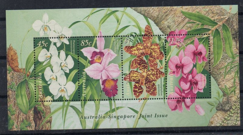 AUSTRALIA - FLOWERS - ORCHIDS - M/S - 1998 -