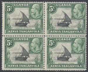 KUT Scott 47 - SG111, 1935 George V 5c Block of 4 MNH**