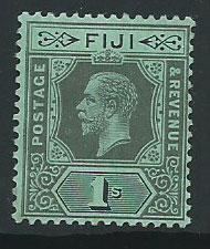 Fiji  GV  SG 134b  MUH  on blue green tone spots