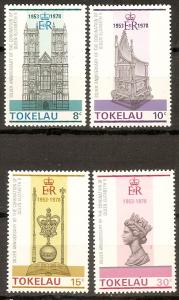 Tokelau  61-64 MNH 1978 Coronation 