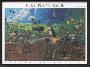 #3506 MNH Nature of America: Great Plains Prarie Sheet of 10 (((Stock Photo)))