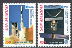 San Marino Sc# 1223-1224 MNH 1991 Europa