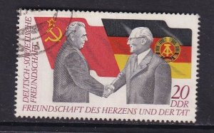 German Democratic Republic DDR  #1375  used 1972  flags  20pf