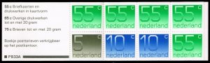 Netherlands #536g Numeral Complete Bklt Pane of 8; MNH (5Stars)