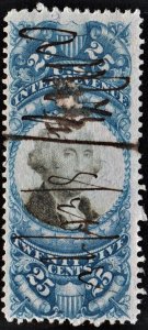 R112 25¢ Second Issue Documentary Stamp (1871) Used
