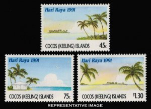 Cocos Islands Scott 241-243 Mint never hinged.