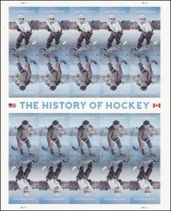 US 5252-5253 5253b History of Hockey F sheet 20 MNH 2017