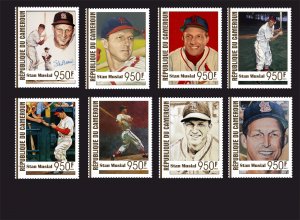 Stamps. Baseball Stan Musial  2022 year, 8 stamps  perforated MNH** NEW