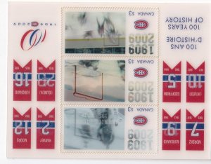 CANADA-100 YEARS OF HISTORY THE MONTREAL CANADIENS HOLOGRAM S/SHEET KIMSS30