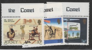 Jersey #393-395 MNH-XF