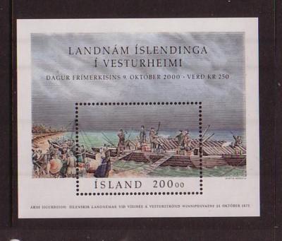 Iceland Sc 921 2000 Stamp Day stamp sheet mint NH