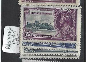 BRITISH  HONDURAS   (PP2903B)     KGV SILVER JUBILEE  SG  143-6    MNH      