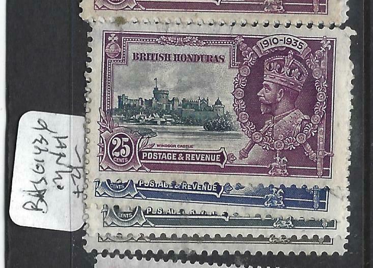 BRITISH  HONDURAS   (PP2903B)     KGV SILVER JUBILEE  SG  143-6    MNH      