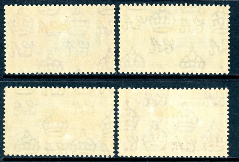 Barbados 1935 British KGV Silver Jubilee Scott #186-189 Mint U742 ⭐⭐⭐⭐⭐⭐