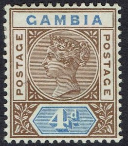 GAMBIA 1898 QV KEY TYPE 4D