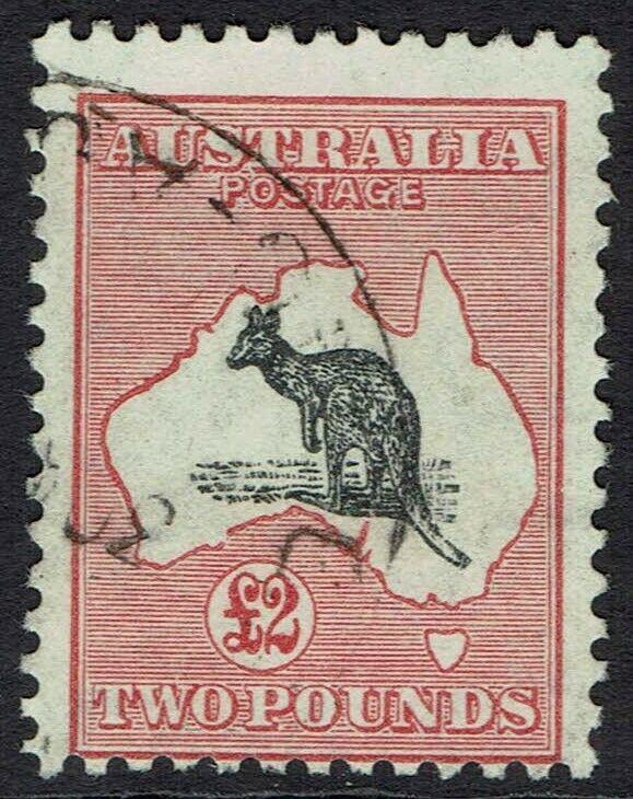 AUSTRALIA 1931 KANGAROO 2 POUNDS WMK C OF A USED 