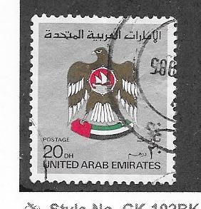 United Arab Emirates #156  20d Emblem    (U) CV $13.50