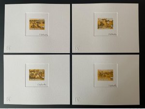 2008 Guinea-Bissau Artist's Proof Mi. 3919 - 3922 WWF Panda Wildlife Kobus Brown-